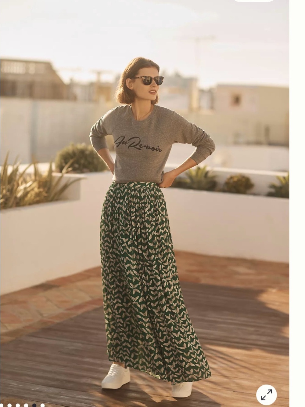 Maeve Butterfly Acker Wide-Leg Pants - Picture 2 of 3